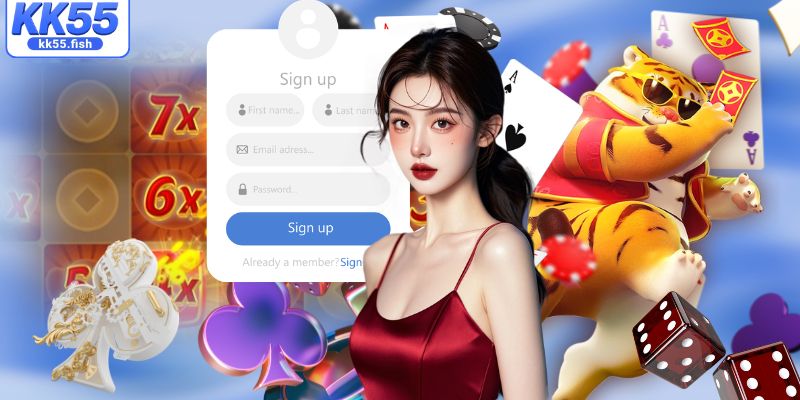 Các bước đăng ký tài khoản KK55